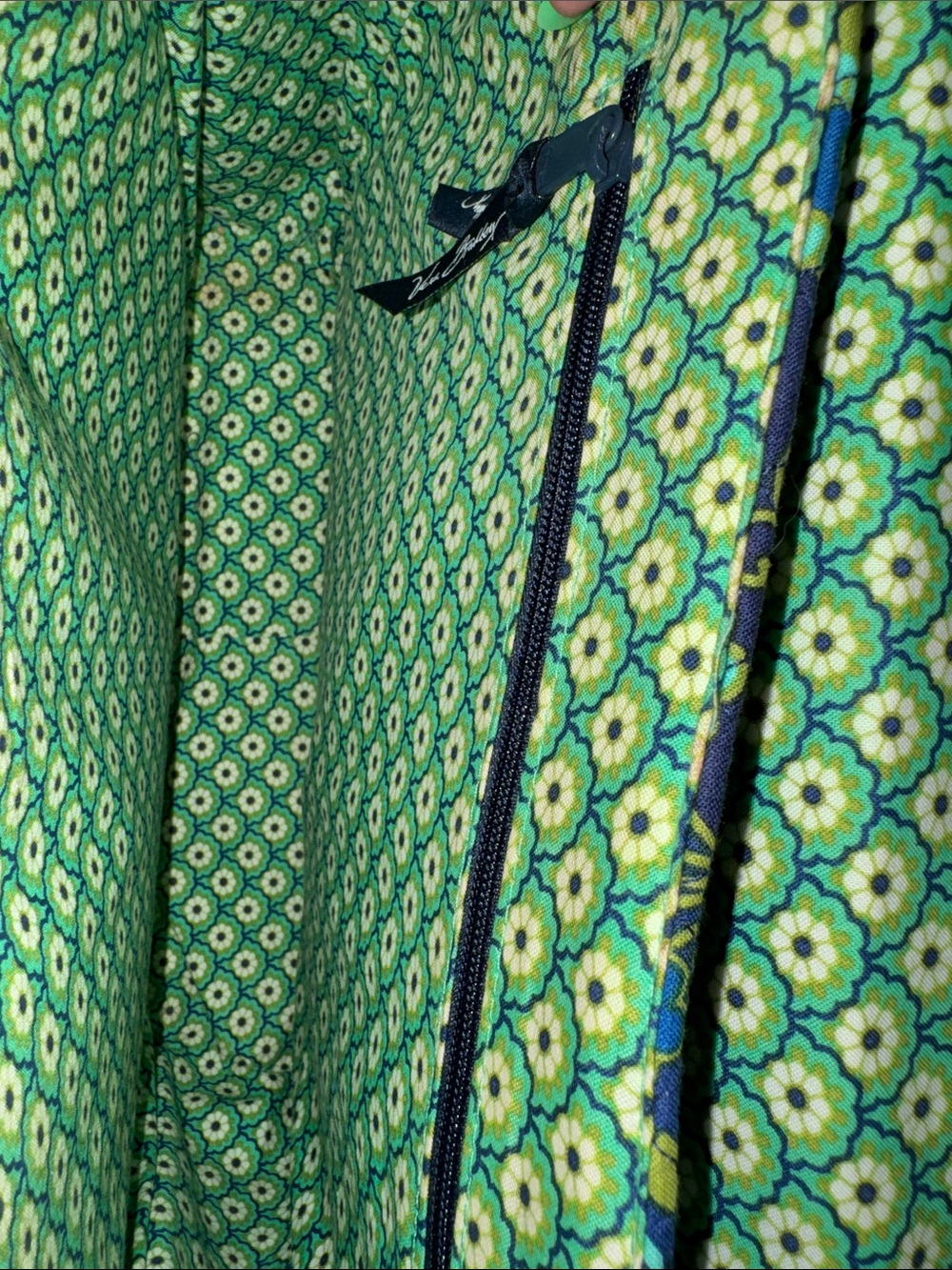 Vera Bradley Laptop Messenger Bag Crossbody Rhythm & Blues Vintage - Picture 7 of 12
